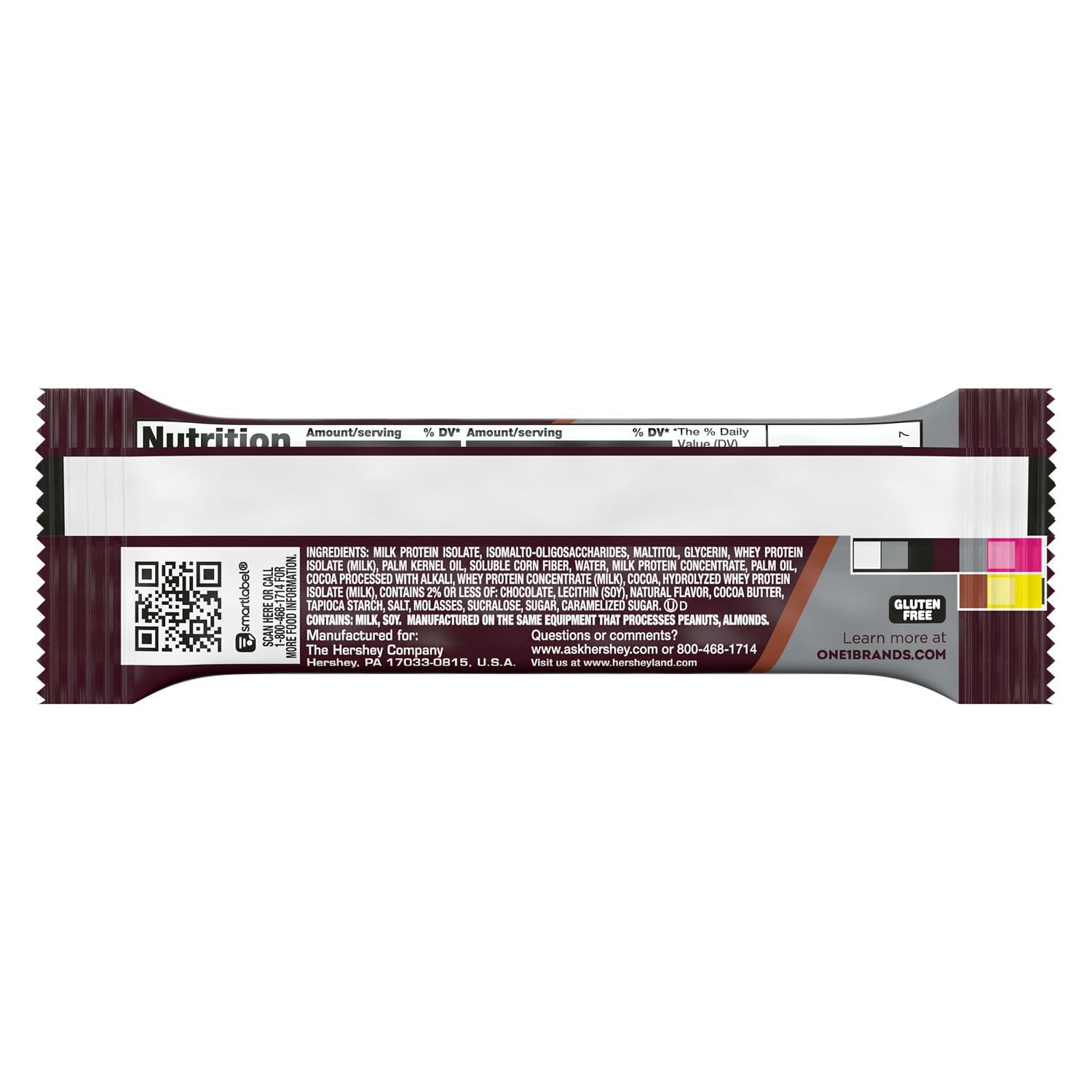 ONE Protein Bar, 18g Protein and 3g Sugar, 2.12 oz (Pack of 12)