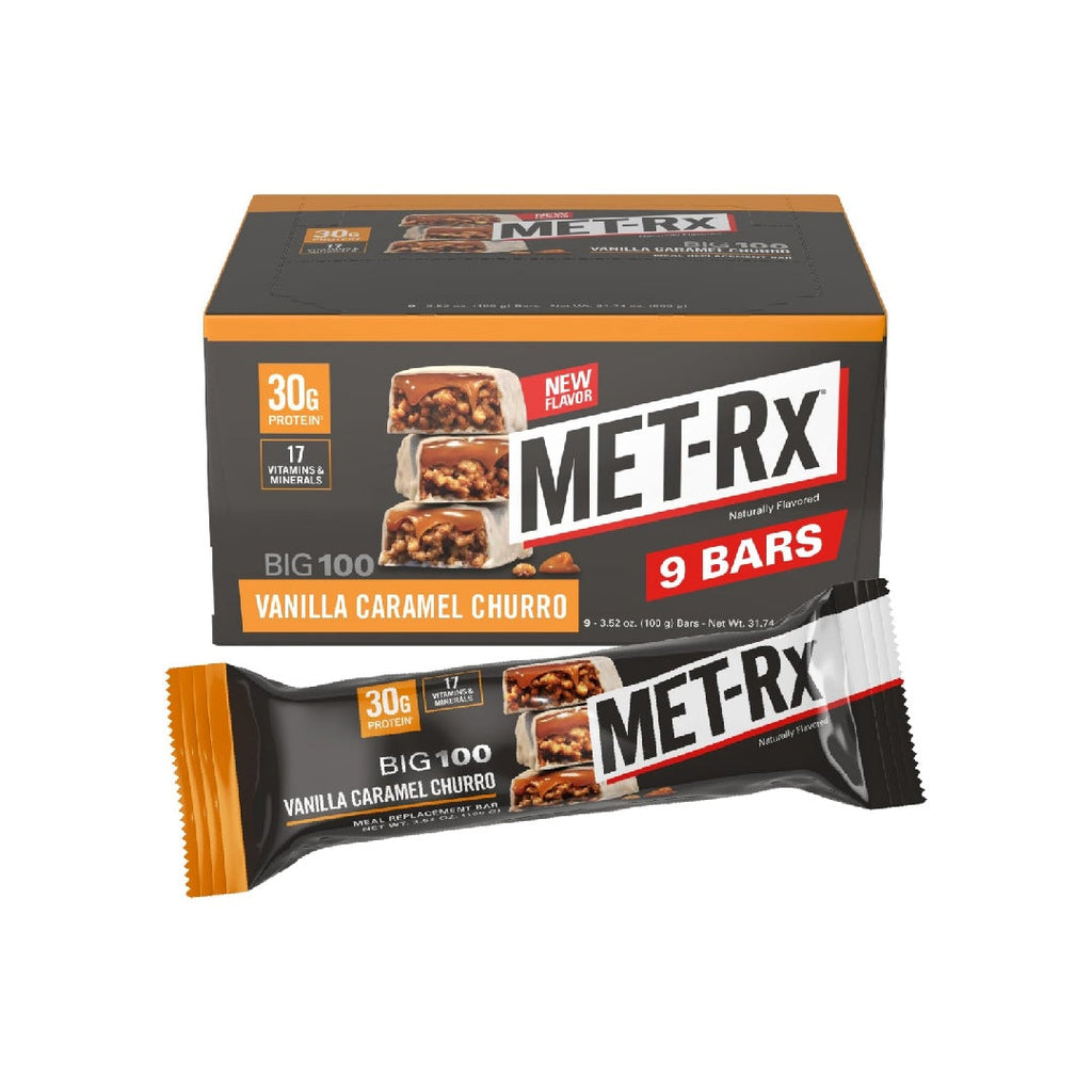 MET-Rx Big 100 Protein Bars, 100 g, (Pack of 9)