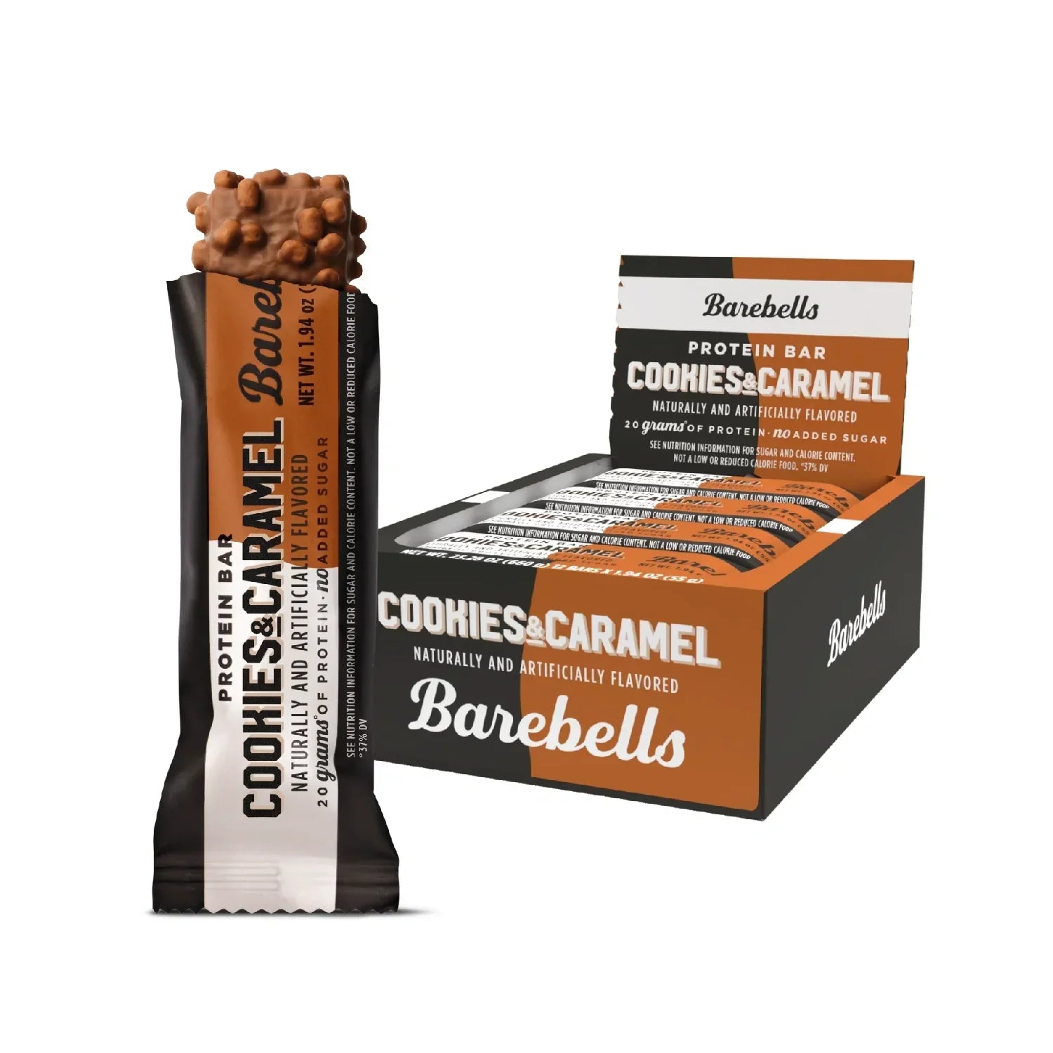 Barebells Protein Bars  - 12 Count, 20g High Protein Treats - Chocolate Nutrition Bar with 1g Total Sugars
