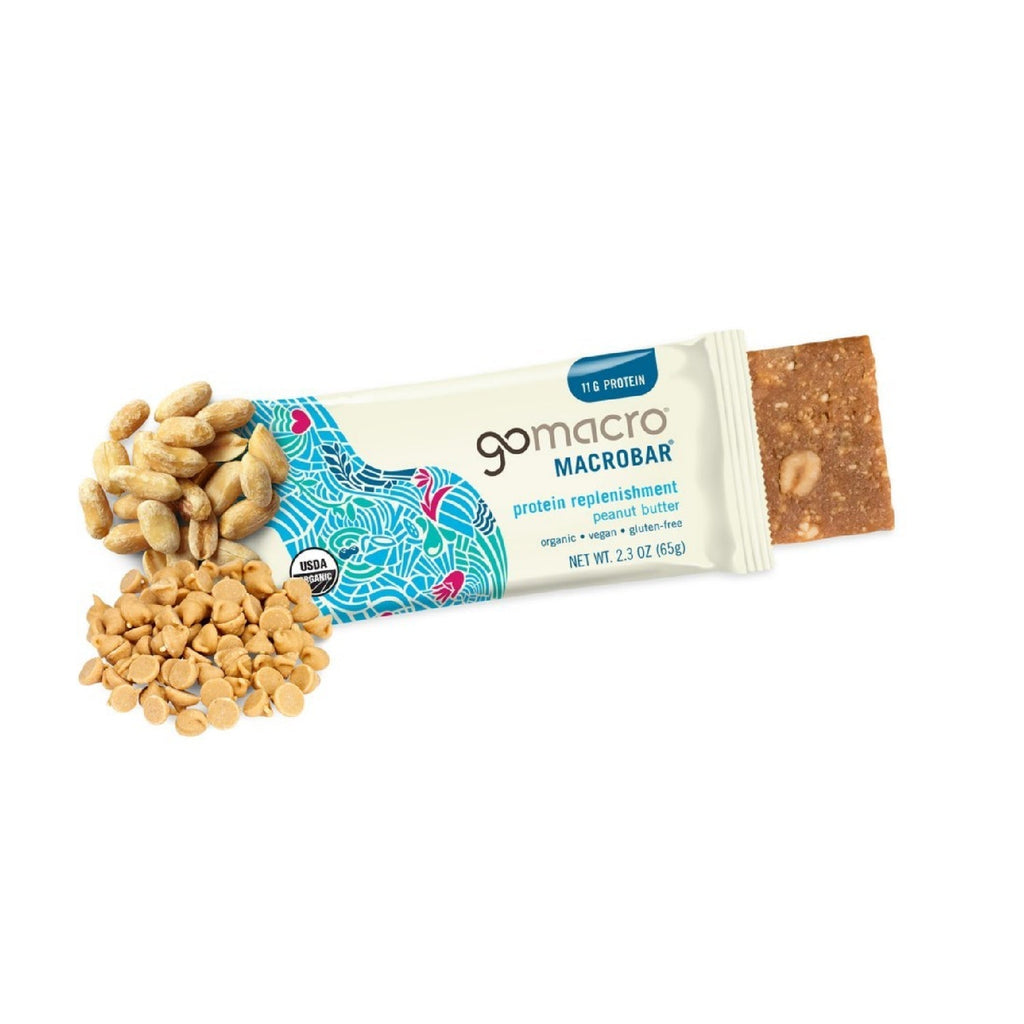 GoMacro MacroBar Organic Vegan Protein Bars, 11 grams of plant protein, 280 calories (2.3 Ounce Bars, 12 Count)