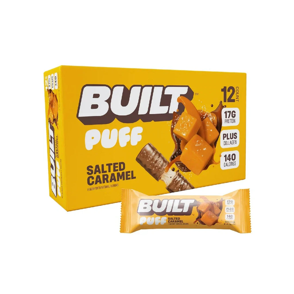Built Bar Puff Protein Bars – 15g Protein, 160 Calories, 8g Sugar, 12 Count
