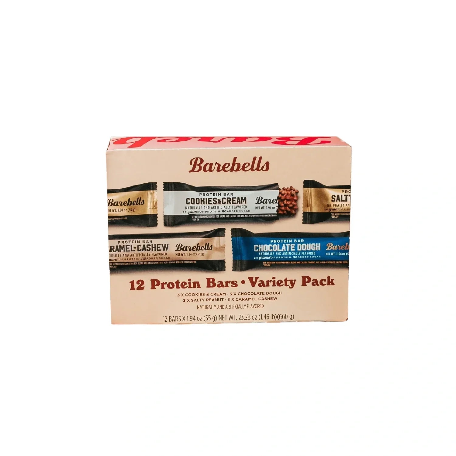Barebells Protein Bars  - 12 Count, 20g High Protein Treats - Chocolate Nutrition Bar with 1g Total Sugars